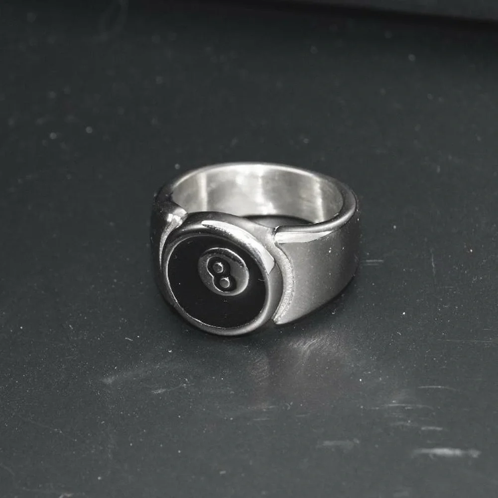 Silver 8 Ball Ring